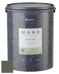 MONS SATIN PAINT – 100% акриловая полуматовая краска, 12% блеска цвет NCS S 7010-G50Y 