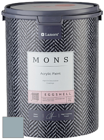 MONS EGGSHELL PAINT – 100% акриловая шелковисто-матовая краска, 7 % блеска цвет NCS S 3010-B 