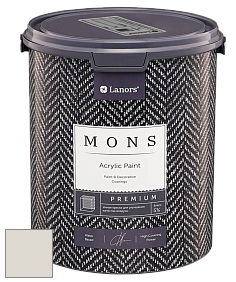 MONS PREMIUM PAINT – 100% акриловая интерьерная краска с шелковистым матовым блеском цвет MONS 46 Дождь