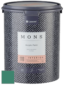 MONS INTERIOR PAINT – 100% акриловая глубоко матовая краска, 3% блеска цвет NCS S 4040-B90G 