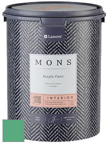 MONS INTERIOR PAINT – 100% акриловая глубоко матовая краска, 3% блеска цвет NCS S 2050-G 