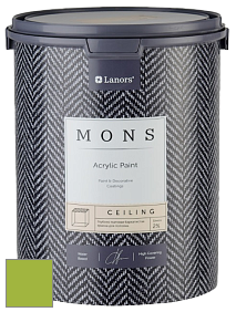 MONS CEILING PAINT – Aбсолютно матовая потолочная краска, 2% блеска цвет NCS S 1070-G40Y 