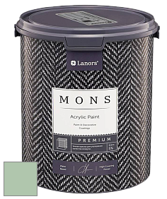 MONS PREMIUM PAINT – 100% акриловая интерьерная краска с шелковистым матовым блеском цвет MONS 62 Артишок