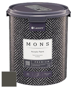 MONS PREMIUM PAINT – 100% акриловая интерьерная краска с шелковистым матовым блеском цвет NCS S 8005-G80Y 