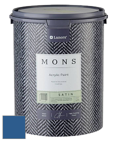 MONS SATIN PAINT – 100% акриловая полуматовая краска, 12% блеска цвет NCS S 4050-R80B 