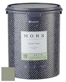 MONS SATIN PAINT – 100% акриловая полуматовая краска, 12% блеска цвет NCS S 4010-G50Y 