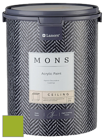 MONS CEILING PAINT – Aбсолютно матовая потолочная краска, 2% блеска цвет NCS S 1075-G40Y 