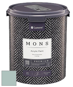 MONS PREMIUM PAINT – 100% акриловая интерьерная краска с шелковистым матовым блеском цвет NCS S 2010-B70G 
