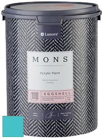 MONS EGGSHELL PAINT – 100% акриловая шелковисто-матовая краска, 7 % блеска цвет NCS S 1050-B30G 