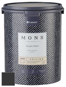 MONS CEILING PAINT – Aбсолютно матовая потолочная краска, 2% блеска цвет MONS 156 Черный тюльпан