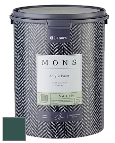 MONS SATIN PAINT – 100% акриловая полуматовая краска, 12% блеска цвет NCS S 7020-B70G 