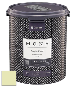 MONS PREMIUM PAINT – 100% акриловая интерьерная краска с шелковистым матовым блеском цвет NCS S 0520-G60Y 