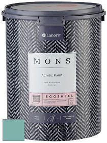 MONS EGGSHELL PAINT – 100% акриловая шелковисто-матовая краска, 7 % блеска цвет MONS 244 Зефир и Флора