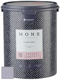 MONS EGGSHELL PAINT – 100% акриловая шелковисто-матовая краска, 7 % блеска цвет MONS 201 Лаванда