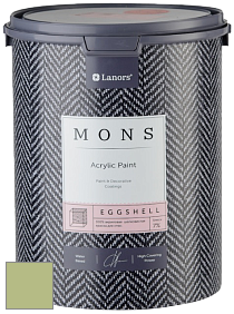 MONS EGGSHELL PAINT – 100% акриловая шелковисто-матовая краска, 7 % блеска цвет NCS S 2030-G50Y 