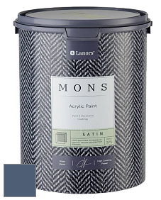 MONS SATIN PAINT – 100% акриловая полуматовая краска, 12% блеска цвет NCS S 6020-R80B 