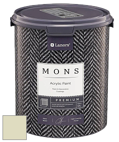 MONS PREMIUM PAINT – 100% акриловая интерьерная краска с шелковистым матовым блеском цвет NCS S 1010-G70Y 