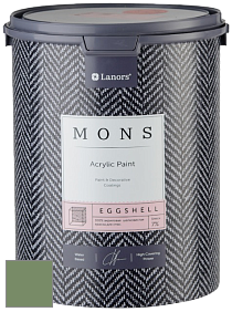 MONS EGGSHELL PAINT – 100% акриловая шелковисто-матовая краска, 7 % блеска цвет NCS S 4030-G30Y 