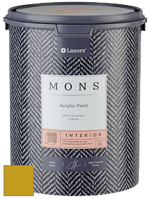 MONS INTERIOR PAINT – 100% акриловая глубоко матовая краска, 3% блеска цвет NCS S 2070-G90Y 