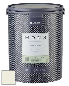 MONS SATIN PAINT – 100% акриловая полуматовая краска, 12% блеска цвет NCS S 0505-G70Y 