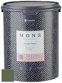 MONS EGGSHELL PAINT – 100% акриловая шелковисто-матовая краска, 7 % блеска цвет NCS S 6020-G30Y 