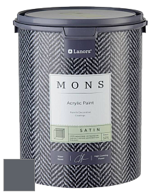 MONS SATIN PAINT – 100% акриловая полуматовая краска, 12% блеска цвет NCS S 7005-R80B 
