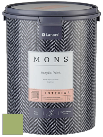 MONS INTERIOR PAINT – 100% акриловая глубоко матовая краска, 3% блеска цвет NCS S 2040-G40Y 