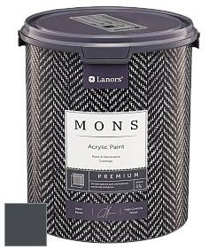MONS PREMIUM PAINT – 100% акриловая интерьерная краска с шелковистым матовым блеском цвет NCS S 8005-B 