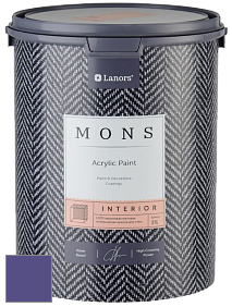MONS INTERIOR PAINT – 100% акриловая глубоко матовая краска, 3% блеска цвет NCS S 4050-R60B 