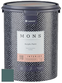MONS INTERIOR PAINT – 100% акриловая глубоко матовая краска, 3% блеска цвет NCS S 6020-B50G 