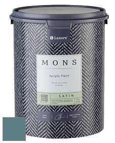 MONS SATIN PAINT – 100% акриловая полуматовая краска, 12% блеска цвет NCS S 5020-B30G 