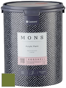 MONS EGGSHELL PAINT – 100% акриловая шелковисто-матовая краска, 7 % блеска цвет NCS S 3560-G40Y 