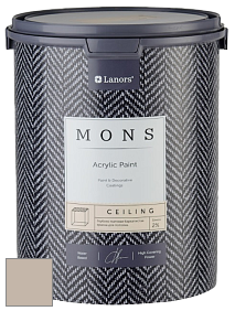 MONS CEILING PAINT – Aбсолютно матовая потолочная краска, 2% блеска цвет MONS 128 Каменная пустыня
