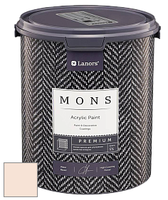MONS PREMIUM PAINT – 100% акриловая интерьерная краска с шелковистым матовым блеском цвет NCS S 0507-Y60R 