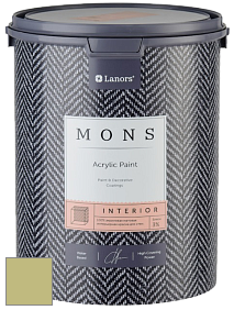 MONS INTERIOR PAINT – 100% акриловая глубоко матовая краска, 3% блеска цвет NCS S 2030-G70Y 