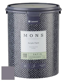 MONS SATIN PAINT – 100% акриловая полуматовая краска, 12% блеска цвет NCS S 5010-R50B 