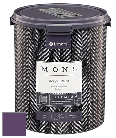 MONS PREMIUM PAINT – 100% акриловая интерьерная краска с шелковистым матовым блеском цвет NCS S 5040-R50B 