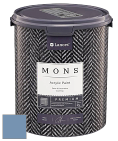 MONS PREMIUM PAINT – 100% акриловая интерьерная краска с шелковистым матовым блеском цвет NCS S 3030-R80B 