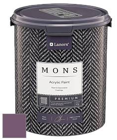 MONS PREMIUM PAINT – 100% акриловая интерьерная краска с шелковистым матовым блеском цвет NCS S 5030-R40B 