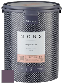 MONS INTERIOR PAINT – 100% акриловая глубоко матовая краска, 3% блеска цвет NCS S 6020-R40B 