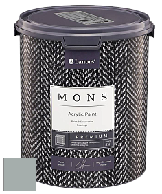 MONS PREMIUM PAINT – 100% акриловая интерьерная краска с шелковистым матовым блеском цвет NCS S 3005-B80G 