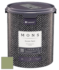 MONS PREMIUM PAINT – 100% акриловая интерьерная краска с шелковистым матовым блеском цвет NCS S 3030-G40Y 