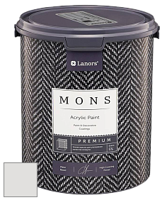 MONS PREMIUM PAINT – 100% акриловая интерьерная краска с шелковистым матовым блеском цвет NCS S 1000-N 