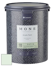 MONS SATIN PAINT – 100% акриловая полуматовая краска, 12% блеска цвет NCS S 0510-G10Y 