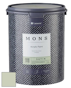 MONS SATIN PAINT – 100% акриловая полуматовая краска, 12% блеска цвет NCS S 1510-G40Y 