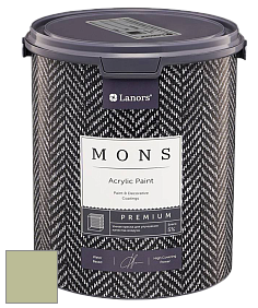 MONS PREMIUM PAINT – 100% акриловая интерьерная краска с шелковистым матовым блеском цвет NCS S 2020-G50Y 