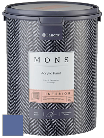 MONS INTERIOR PAINT – 100% акриловая глубоко матовая краска, 3% блеска цвет NCS S 4040-R70B 
