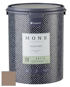 MONS SATIN PAINT – 100% акриловая полуматовая краска, 12% блеска цвет MONS 165 Глиняная чаша