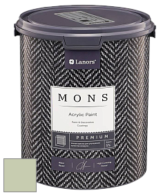 MONS PREMIUM PAINT – 100% акриловая интерьерная краска с шелковистым матовым блеском цвет NCS S 1515-G40Y 