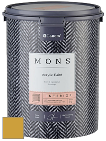 MONS INTERIOR PAINT – 100% акриловая глубоко матовая краска, 3% блеска цвет NCS S 2060-Y 